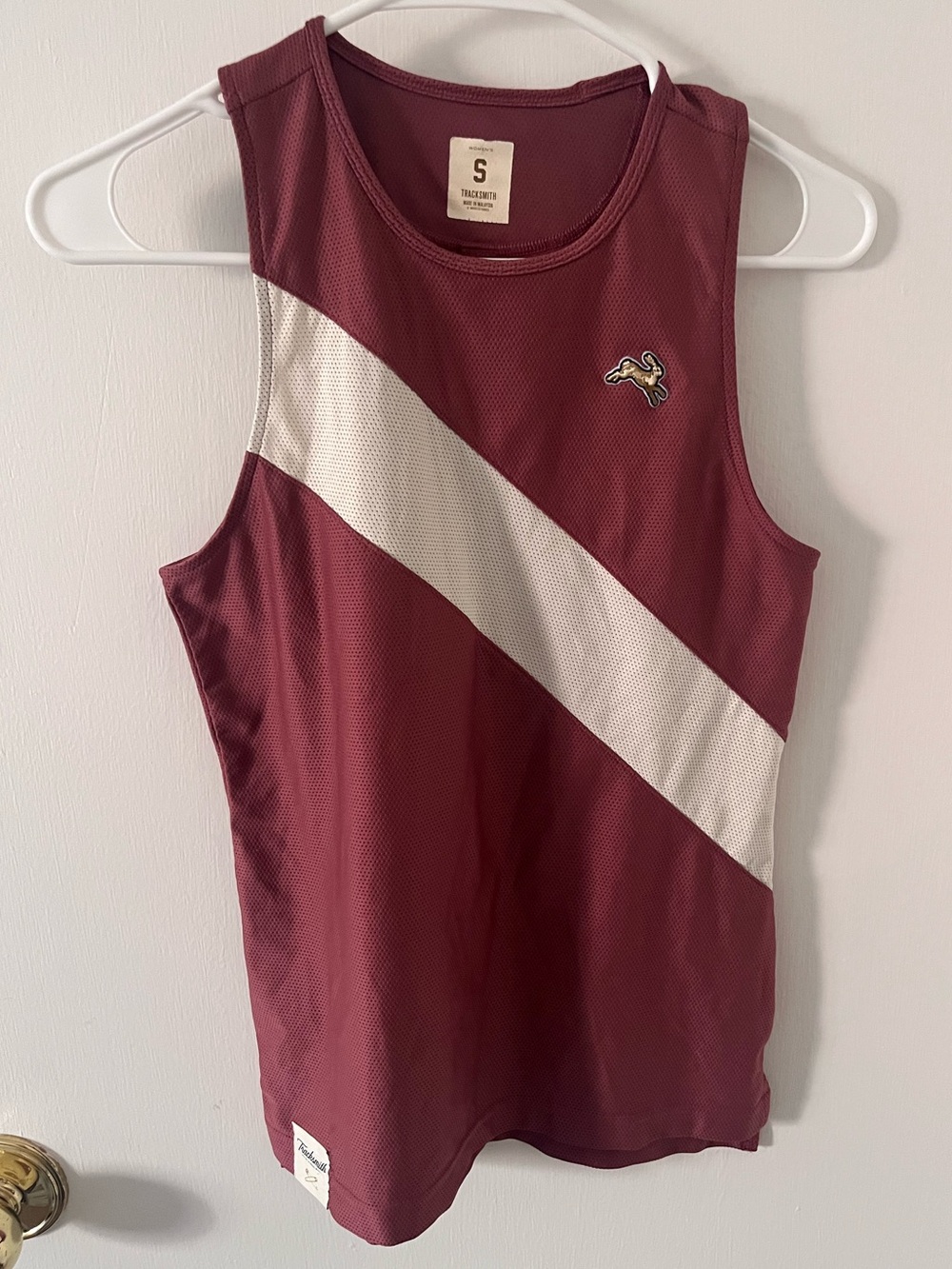 Tracksmith Women’s Van Cortlandt Singlet Burgundy Size Small